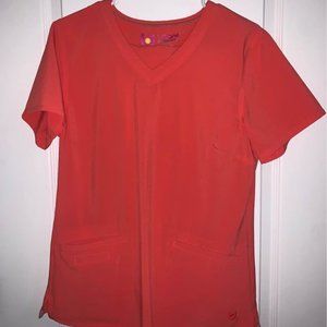 Urbane Performance Scrubs Peach Orange Medium